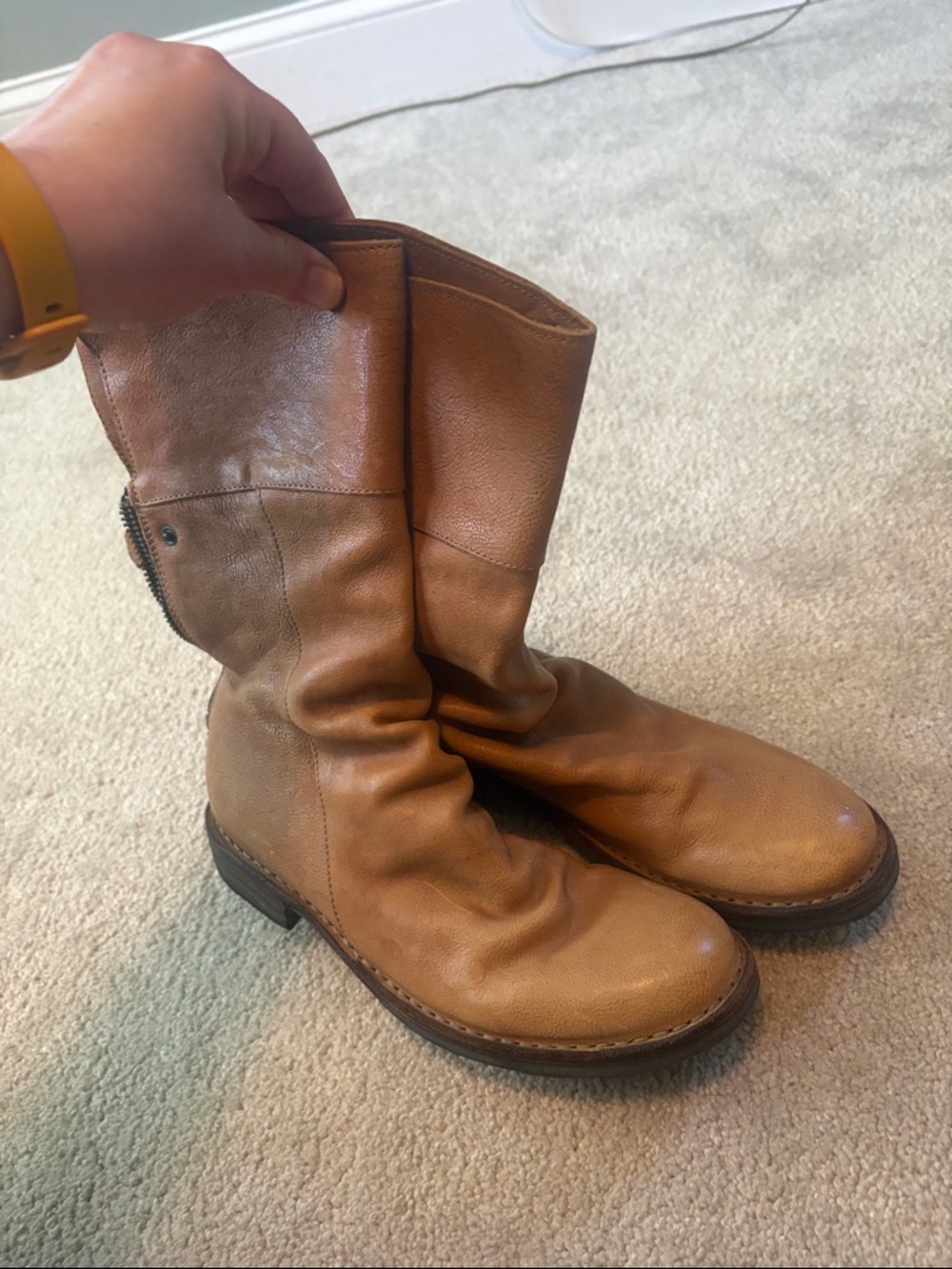 Ted Baker Italian tan leather women’s boots